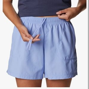 COLUMBIA WOMANS SANDY RIVER SHORTS, COLOR SERENITY, XL